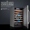 Ivation 34-Bottle Compressor Freestanding Wine Cooler Refrigerator - Stainless Steel IVFWCC341WSS - alternate 2